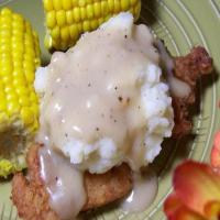 Chicken With Mashed Potatoes and Buttermilk Gravy For 2_image