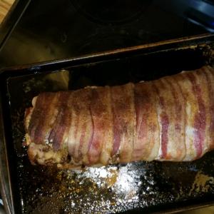Cornbread-Stuffed Bacon-Wrapped Pork Tenderloin_image