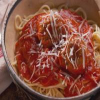 Spaghetti and Lamb Meatballs image
