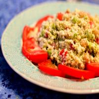 Cauliflower, Chickpea and Pesto Salad image