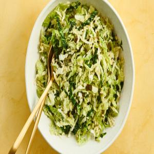 Very Green Coleslaw With Grilled Poblanos_image