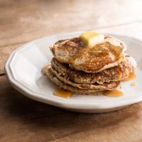 Orange Poppy Seed Pancakes with Rosemary Maple Syrup image
