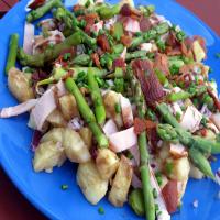 Spring Asparagus, Ham and Potato Salad - Honey Mustard Dressing_image