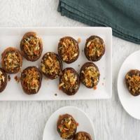 Stuffed Mushrooms with Pine Nuts and Golden Raisins_image
