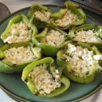 Grilled Bell Peppers with Goat Cheese_image