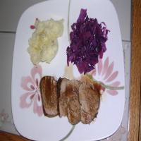 Beer-Marinated Pork Tenderloin with Red Cabbage Recipe - (4.5/5)_image