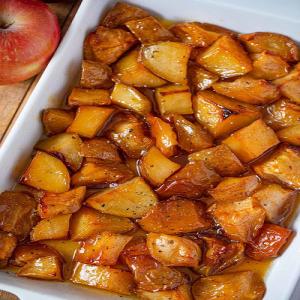 Honey Roasted Apples and Potatoes Recipe - Dinner, then Dessert_image