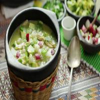 Pozole Verde de Pollo (Green Mexican Hominy and Chicken Soup) Recipe_image