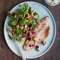 Pan-fried trout with bacon, almonds & beetroot_image