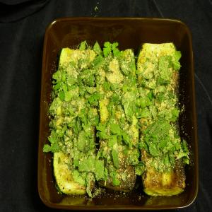 Pan-Roasted Zucchini With Fresh Herb Gremolata image