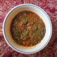 Spinach and Tomato Dal (Indian Lentil Soup)_image