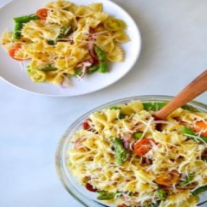 Asparagus Pasta Salad with Italian Dressing_image