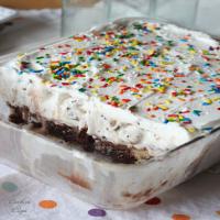 Brownie Bottom Ice Cream Cake Recipe - (4.5/5) image