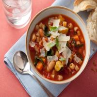 Minestrone Soup with Pasta, Beans and Vegetables image