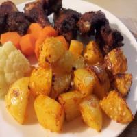 Moroccan Oven Roasted Sesame Potatoes_image