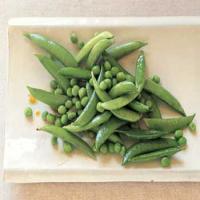 Fresh Green Peas and Sugar Snap Peas in Sesame Dressing image
