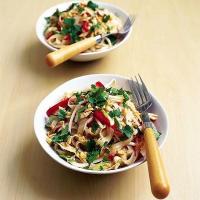Peanut chicken with noodles image