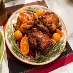 Clementine and Cranberry Glazed Cornish Game Hens_image