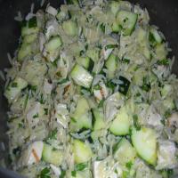 Lemon Orzo Salad With Zucchini And Fresh Herbs image