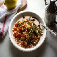 Stewed Green Beans and Tomatoes With Trahana image