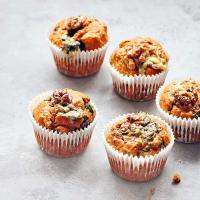 Spinach, blue cheese & walnut muffins image