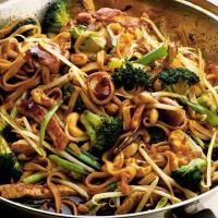 Pork & noodle pan-fry with sweet & spicy sauce image