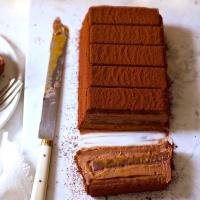 Chocolate caramel terrine image