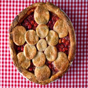 Twice-Baked Sour Cherry Pie_image