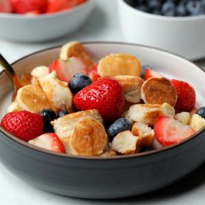 Pancake And Waffle Cereal Recipe by Tasty_image
