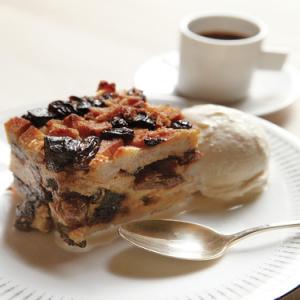 Bagel Pudding with Prunes and Raisins image