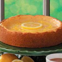 Golden Lemon Glazed Cheesecake_image
