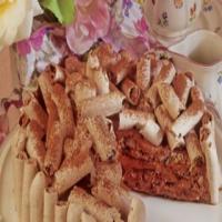 Chocolate mousse meringue cake_image