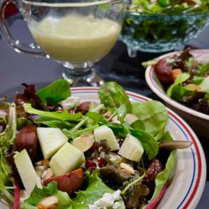 Fresh Fig, Apple, and Pomegranate Salad image