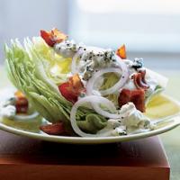 Iceberg Wedge with Warm Bacon and Blue Cheese Dressing image