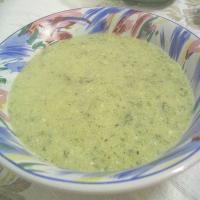 Chilled Minted Zucchini Soup_image