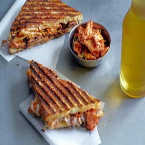 Pulled Pork and Kimchi Sandwich image