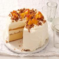 Peach Cobbler Ice Cream Cake image