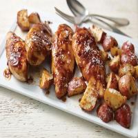 BBQ Roasted Chicken with Parmesan Potatoes image