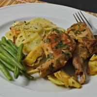 Seared Rabbit with Rosemary Potatoes_image