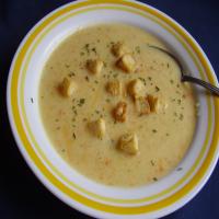 Cream of Cauliflower and Cheddar Soup image