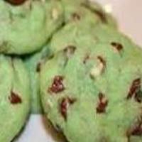 Green Mint Chip Cookies image