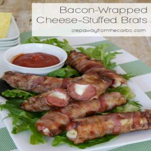 Bacon Wrapped Cheese Stuffed Brats_image