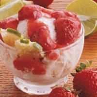 Glazed Strawberry Sundaes image