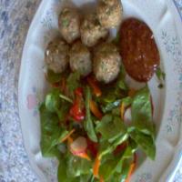 Healthier Turkey Meatballs W/Dipping Sauce_image