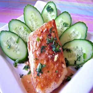 Steamed Halibut With Chili Lime Dressing image
