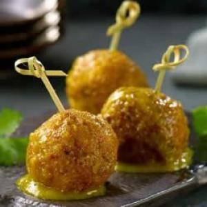 Curried Chicken Meatballs_image