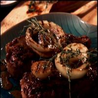 Grilled Steak and Vidalia Onions with Mustard-Worcestershire Vinaigrette image