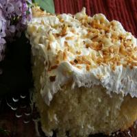 Cream of Coconut Poke Cake image