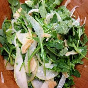Arugula Salad with Fennel, Pear, & Shaved Parmesan Recipe - (3.8/5) image