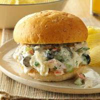 Dilled Seafood Salad Sandwiches image